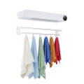 Hot air drying electric heated towel rack towel rack holder with aluminum hooks